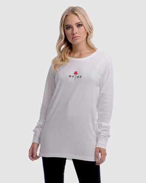 Barbed Rose Long Sleeve - White