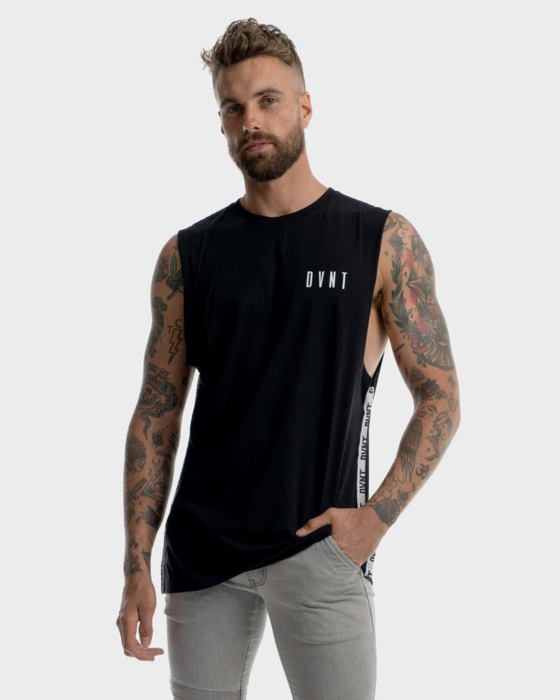 Taped Tank - Black