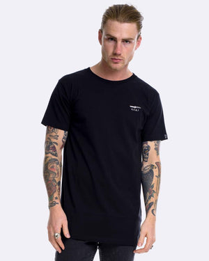Switchblade Embroidery Tee - Black