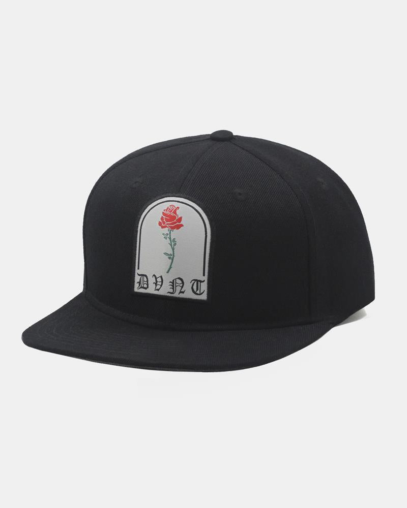 Barbed Rose Snapback - Black