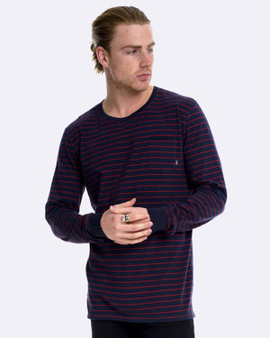 Superior Devoid Long Sleeve - Stripe Ox/Ink