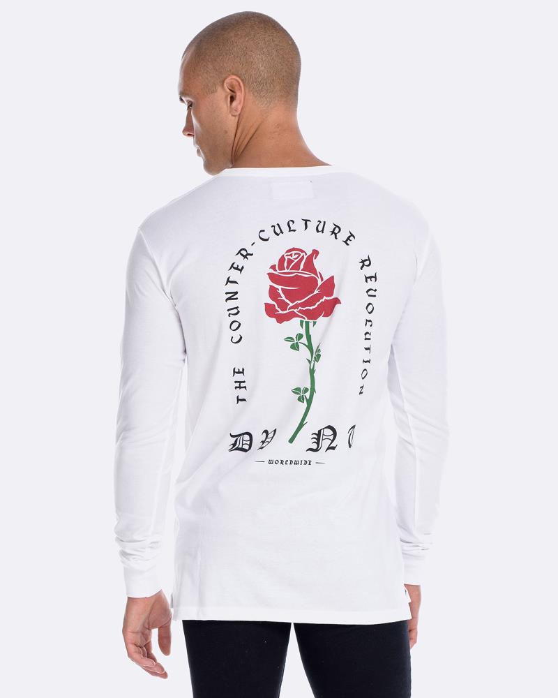 Barbed Rose Long Sleeve - White