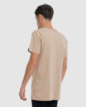 Anchor Embroidery Tee - Camel