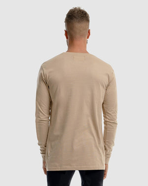 Drop Mono Embroidery Long Sleeve Tee