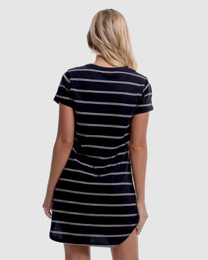 Devoid Demi Dress - Stripe Candy Black