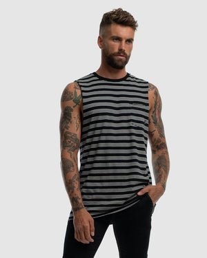 Superior Devoid Tank - Stripe Quad Black