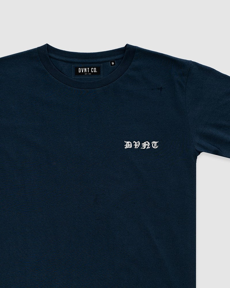 Saxon Embroidery Tee - Ink - Kids