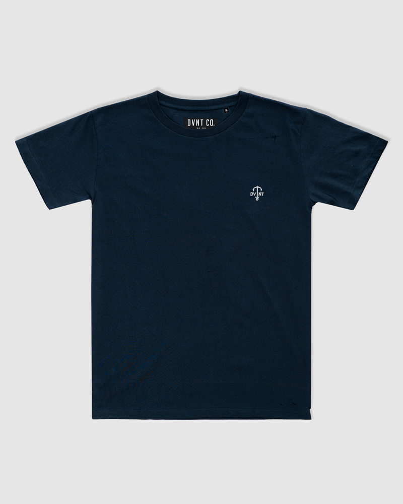 Anchor Embroidery Tee - Ink - Kids