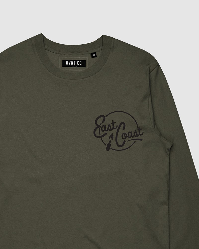 East Coast Long Sleeve - Olive - Kids