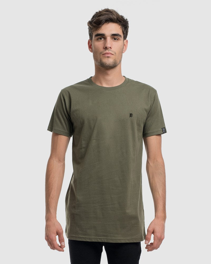 2-Pack Classic Embroidery Tee - Olive & Sports Grey