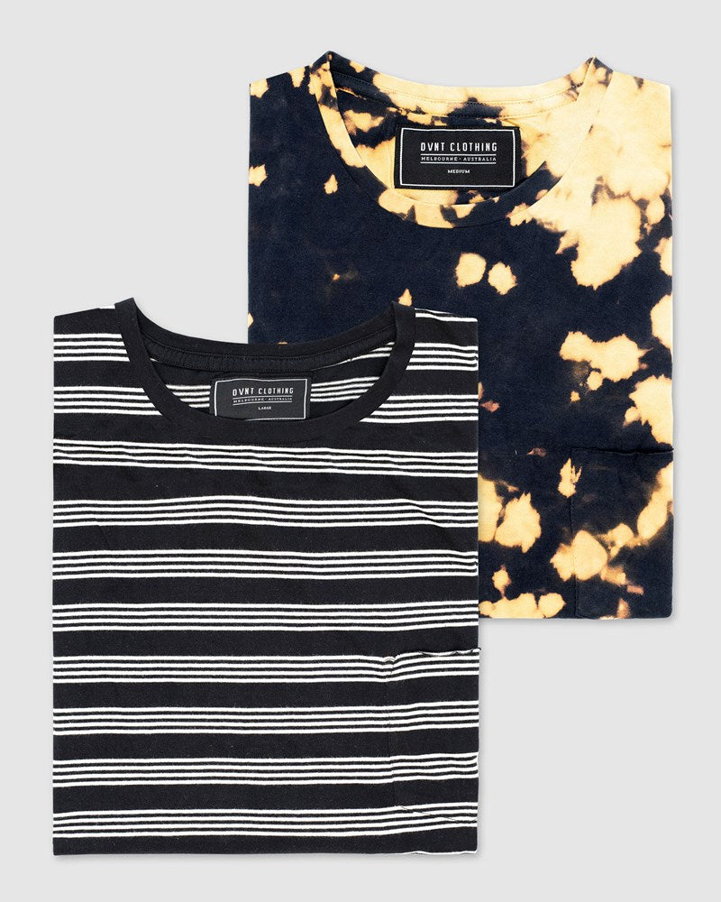 2-Pack Superior Devoid Tee - Oil Slick & Quad Stripe