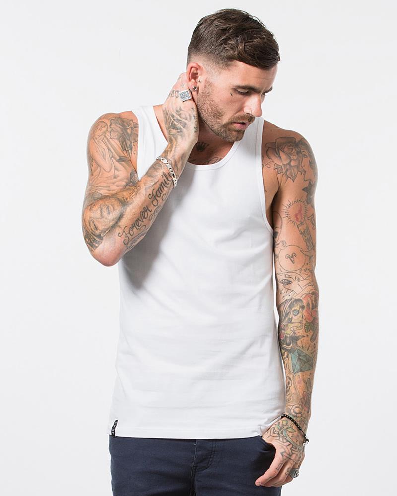 Devoid Premium Singlet - White