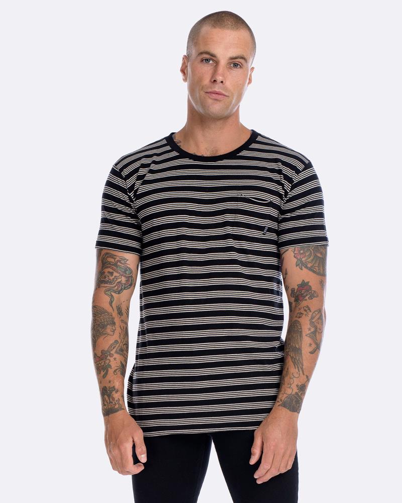 Superior Devoid Tee - Stripe Quad Black