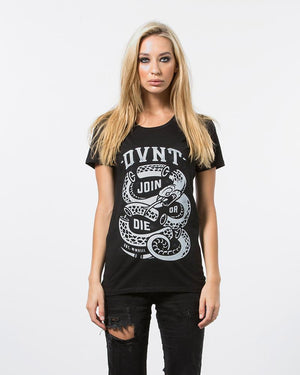 Join Or Die Tee - Black