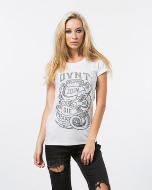 Join Or Die Tee - White