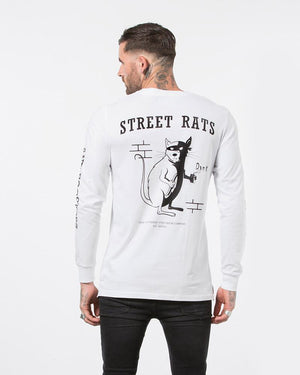 Street Rats Long Sleeve - White
