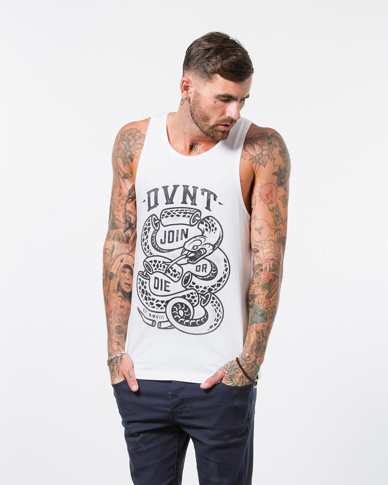 Join Or Die Singlet - White