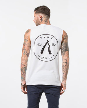 Cut Throat Tank - White