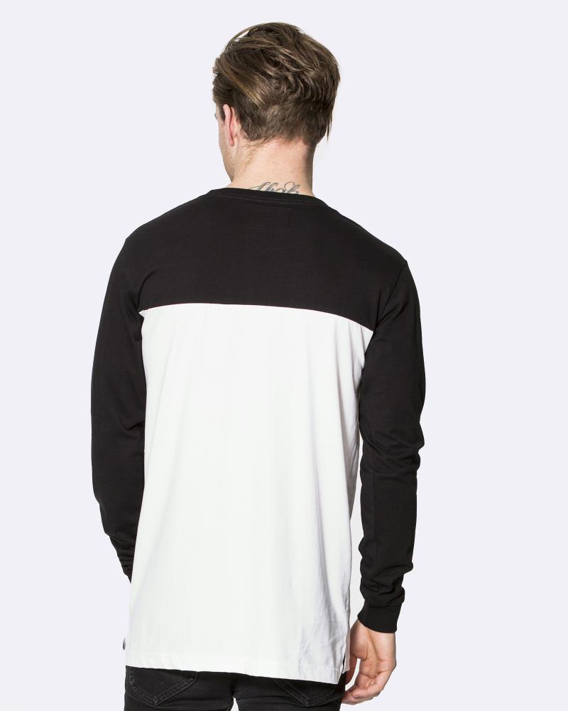 Two Tone Long Sleeve - White/Black