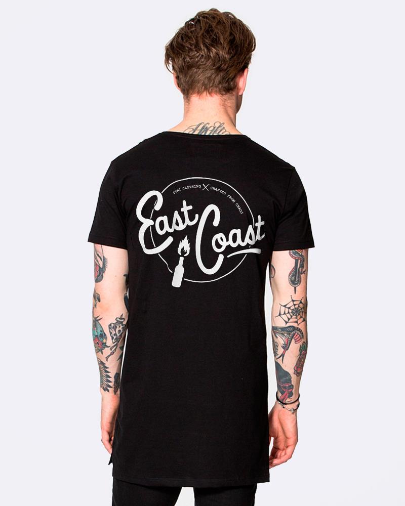East Coast Longline Tee - Black