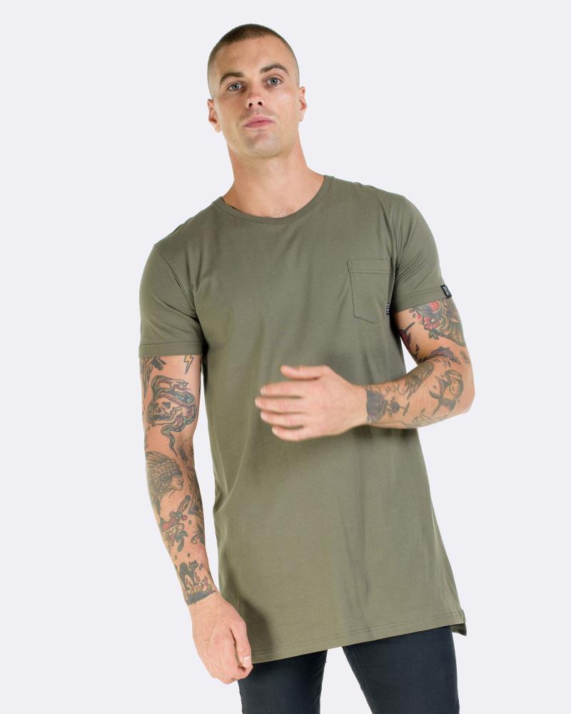 Lockout Longline Tee - Olive