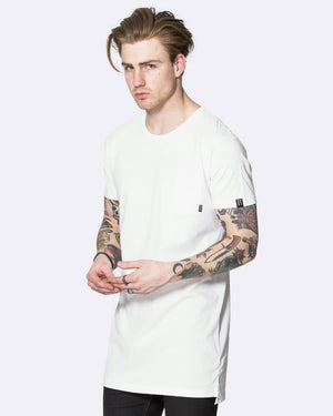Lockout Longline Tee - White
