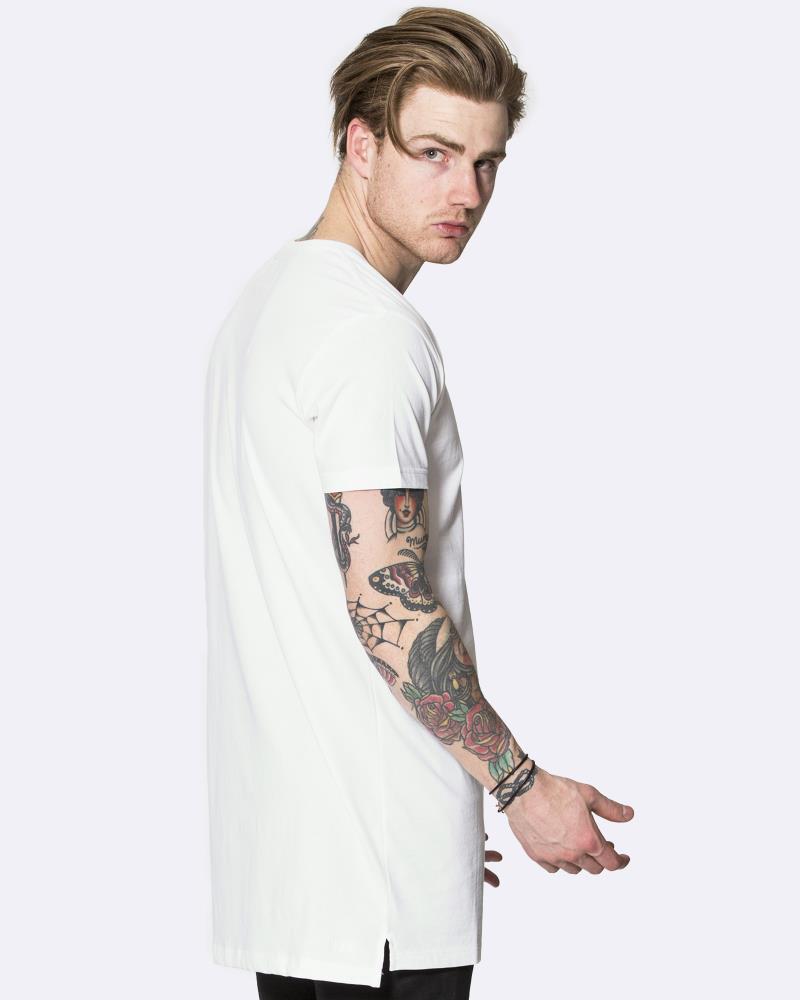 Lockout Longline Tee - White