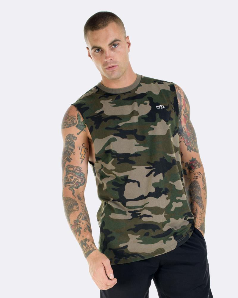 Washed Camo Tank - Camouflage