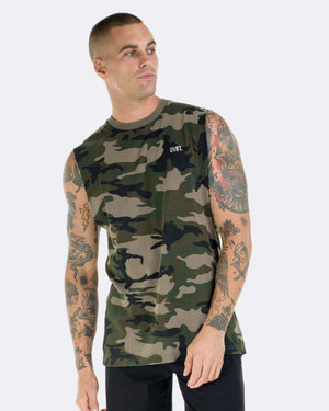 Washed Camo Tank - Camouflage
