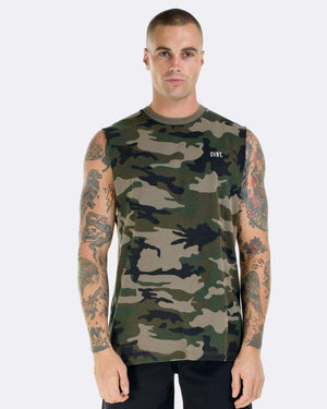 Washed Camo Tank - Camouflage